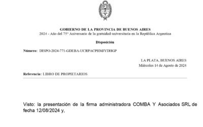 DISPOSICIÓN 771/2024 RPAC
